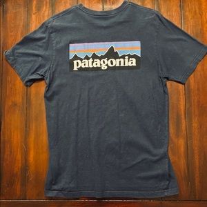 Patagonia Navy Blue Men’s Short Sleeve T-Shirt